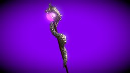 Objects: Staff object, staff, dragon, sculptjanuary19