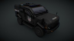 Oshkosh Sand Cat BLACK (Cities Skylines) police, cat, armored, mods, oshkosh, swat, fbi, vehicle, car, cities-skylines