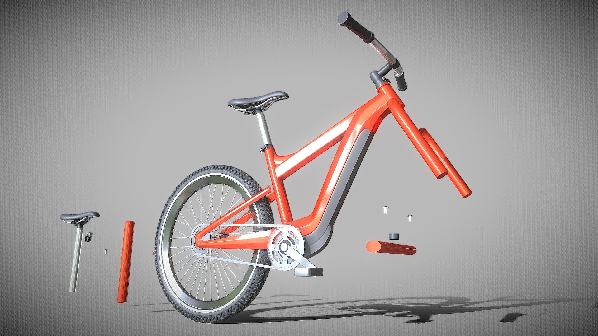 Electric Bike (WIP-1) based on Cargo Bike (WIP-4).



3D modeled and textured by 3DHaupt in Blender 2.93.