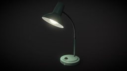 Old Soviet Desk Lamp lamp, soviet, retro, spot, old, free3dmodel, unrealengine, freedownload, desklamp, freemodel, pbr, lowpoly, free, light, gameready