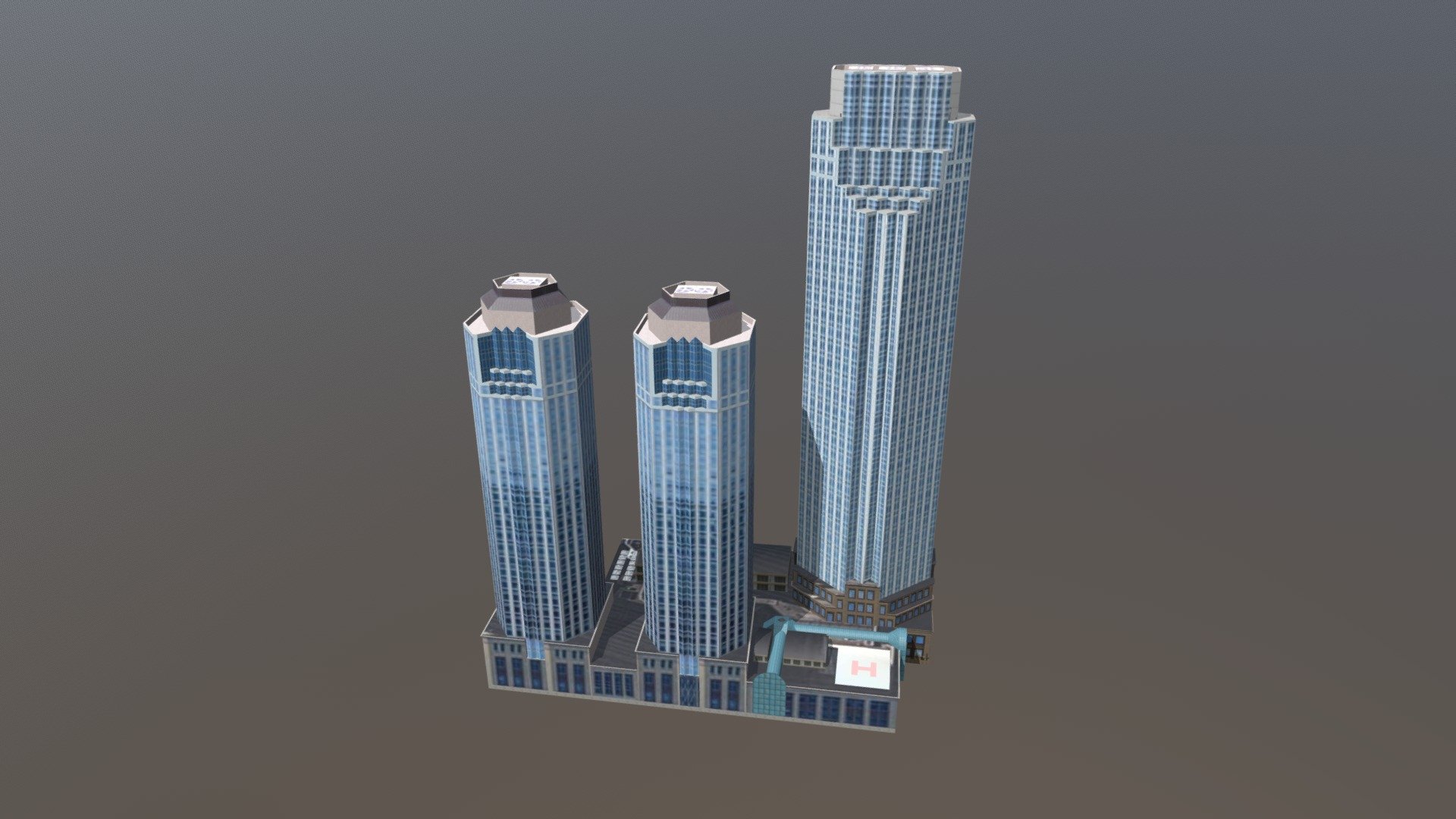 İş Kuleleri 3d model.