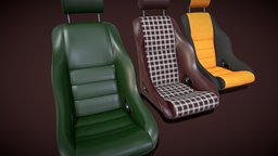 Car Seat BF Rally ST porsche, 911, carrera, seat, classic, recaro, tuning, outlaw, substance, painter, blender, car, sport, interior, restomod, backdate