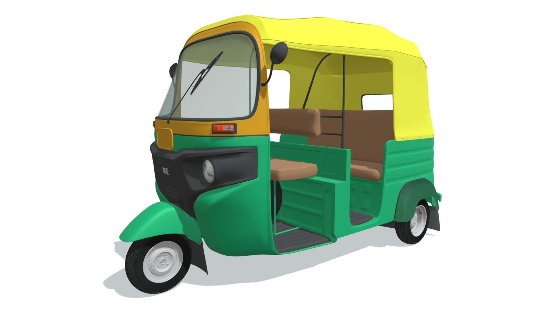 

Quality 3D model of Bajaj auto Rickshaw Tuktuk.

Model is high resolution and perfect for close-up detailed renders.

