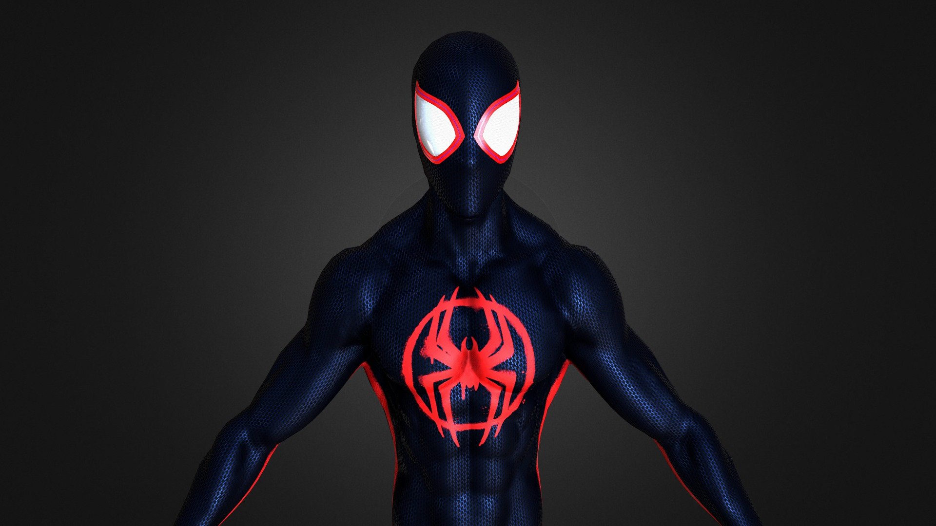 TO PURCHASE THIS MODEL GO TO THIS LINK - https://www.artstation.com/marketplace/p/MXxxo/spider-mam-across-the-spider-verse-miles-morales?utm_source=artstation&amp;utm_medium=referral&amp;utm_campaign=homepage&amp;utm_term=marketplace 

Spiderman comic books character published by Marvel Comics.




Model was made on Maya, Zbrush, substance painter and Blender . 

This model inspired by Spiderman Across the Spider-Verse miles morale suit

The model has a  Spiderman Across the Spider-Verse miles morale suit

High quality texture work.

The model come with complete 4k textures and Blender, FBX And OBJ file formats 

The model has 2 materials contains 5 maps Basecolor, Roughness,Metalness, Normal and Ao

All textures and materials are included and mapped. (4k resoulutions)

No special plugin needed to open scene
