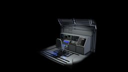 The Control Room project, control, controlpanel, scifi, chair
