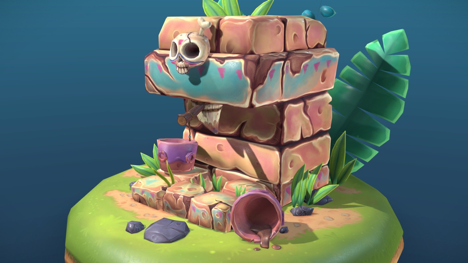 Stylized hand painted coffee machine from stone age.

Lowpoly game asset model of a coffee machine from stone age with hand painted texture.
All textures are in 4K resolusion.

for more info :
https://www.youtube.com/watch?v=FVNN239pmPM