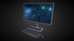 Desktop Computer - Low Poly office, computer, time, lcd, mouse, flat, monitor, electronics, desktop, obj, fbx, personal, real, desktop-pc-chassis-monitor-unit-display, office-equipment, blender, lowpoly, substance-painter, low, poly, home, cycles, keyboard
