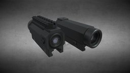 HK Hensoldt Universal Rifle Optic "HKV ZF" rifle, rail, scope, g36, sight, hk, 556, remington, accessory, magnifying, picatinny, nato, 223, optic, zf, 556x45mm, hensoldt, magnified, hkv, mil-std-1913