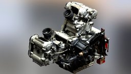 3D Scan of Motorcycle Engine (RAW) bike, mechanics, transportation, gears, mechanical, motorbike, detailed, automotive, simulation, educational, scans, realism, highresolution, photogrammetry, scan, gameasset, 3dmodel, engineering, motorcycleengine, engineparts, iphone14promax