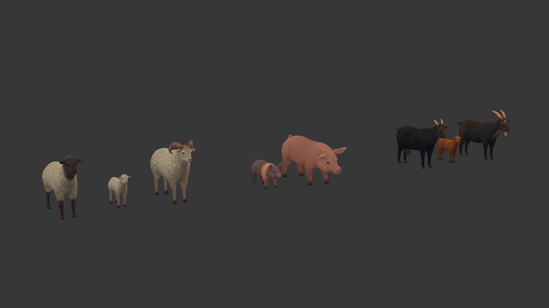 Animations included for quadrupedal animals.