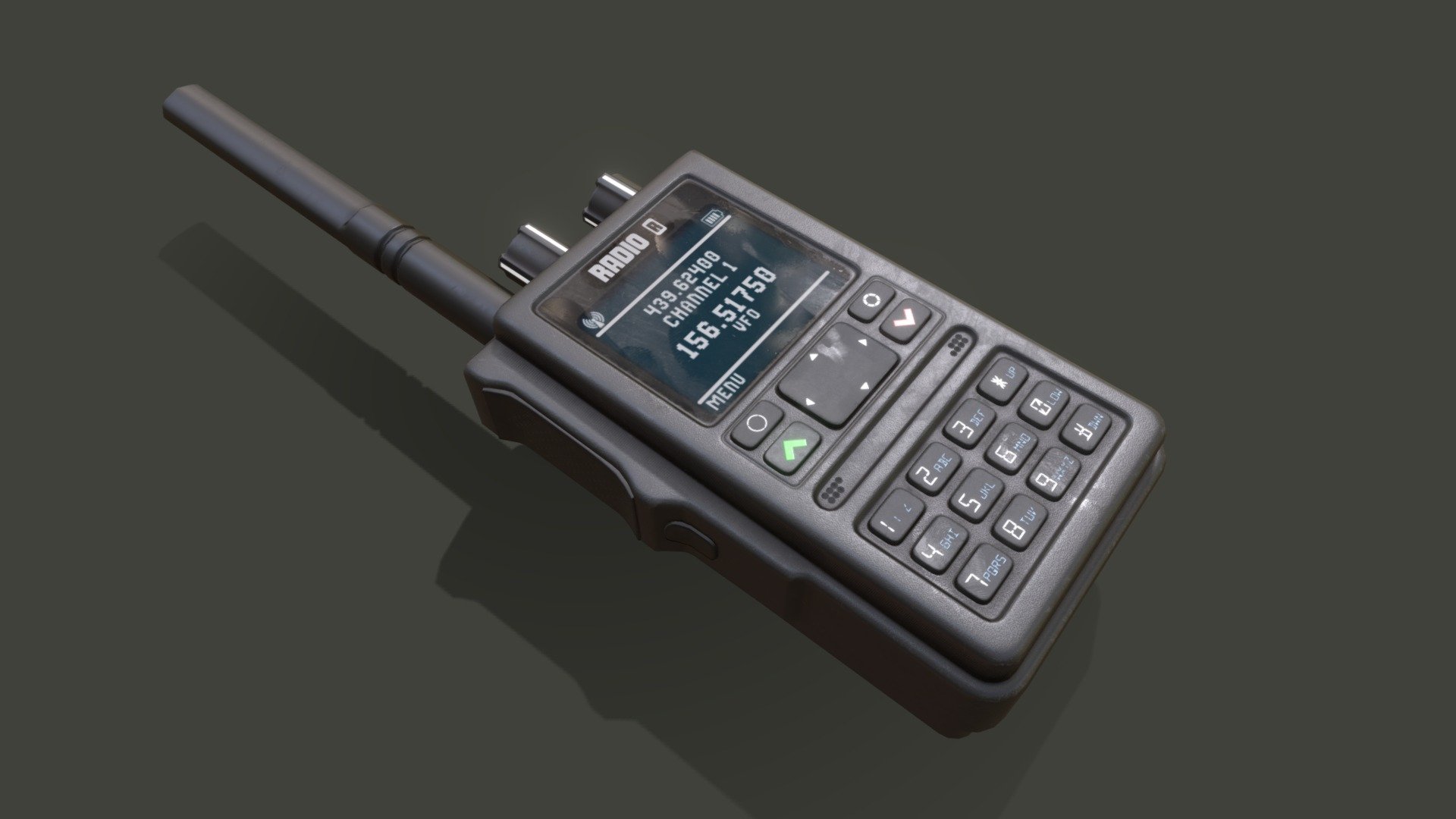 

Model: Portable Radio – Walkie Talkie (Dual Band)

Textures: 4k base and 2k screen

Low poly model 4400 tris.

Model - game ready

Email: krylatovkim@gmail.com

https://www.artstation.com/artwork/GeE1Vd
