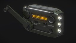 Gadget - Radio - Flashlight - Radar gadget, tech, am, beacon, fbx, flashlight, handy, tool, fx, radar, fm, hardops, boxcutter, substancepainter, blender, military, radio, light