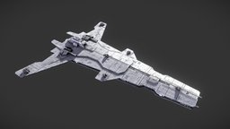 Victory 2 Class Frigate warship, wars, star, frigate, 3dsmax, substance-painter