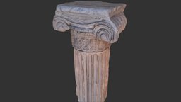 Column scan No.1 - Ancient Greece Collection greek, ancient, sculpted, athens, greece, marble, roman, real, realitycapture, photogrammetry, 3dscan, stone, sculpture, temple