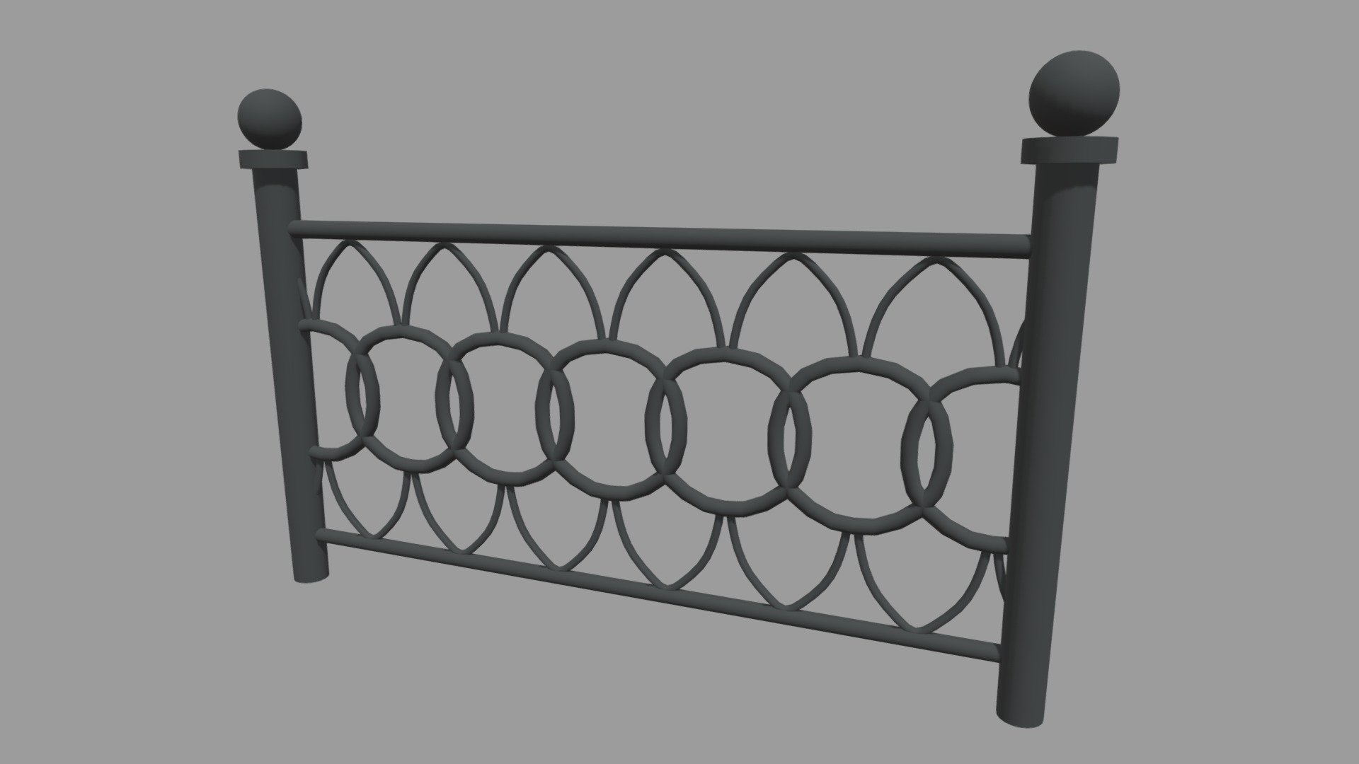 This model contains a Fence 07 based on real city fence which i modeled in Maya 2018. There is one unique material, a black material with one unique UV.

These models will be part of a huge city elements pack which will be added as a big pack and separately on my profile.

If you need any kind of help contact me, i will help you with everything i can. If you like the model please give me some feedback, I would appreciate it.

Don’t doubt on contacting me, i would be very happy to help. If you experience any kind of difficulties, be sure to contact me and i will help you. Sincerely Yours, ViperJr3D