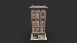 Apartment House 136 tall, stairs, brick, flat, urban, apartment, newyork, fire, house, home, city
