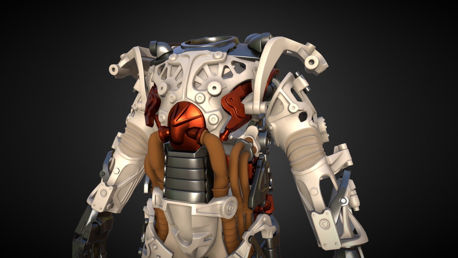 This model created for 3DPrinting. 
It can open parts as in game. 
Heigth - 40cm
This model include separate parts at STL files

All questions about the purchase, ask me on my e-mail

The armor T45 for this Frame - https://skfb.ly/oRnSt

The armor T51 for this Frame - https://skfb.ly/6IDzB

The armor T60 for this Frame - https://skfb.ly/6MsDL

The armor X-01 for this Frame - https://skfb.ly/onHzx

In some slicers, the model master can be very small. To solve this problem, you just need to enlarge the part by 10 times.