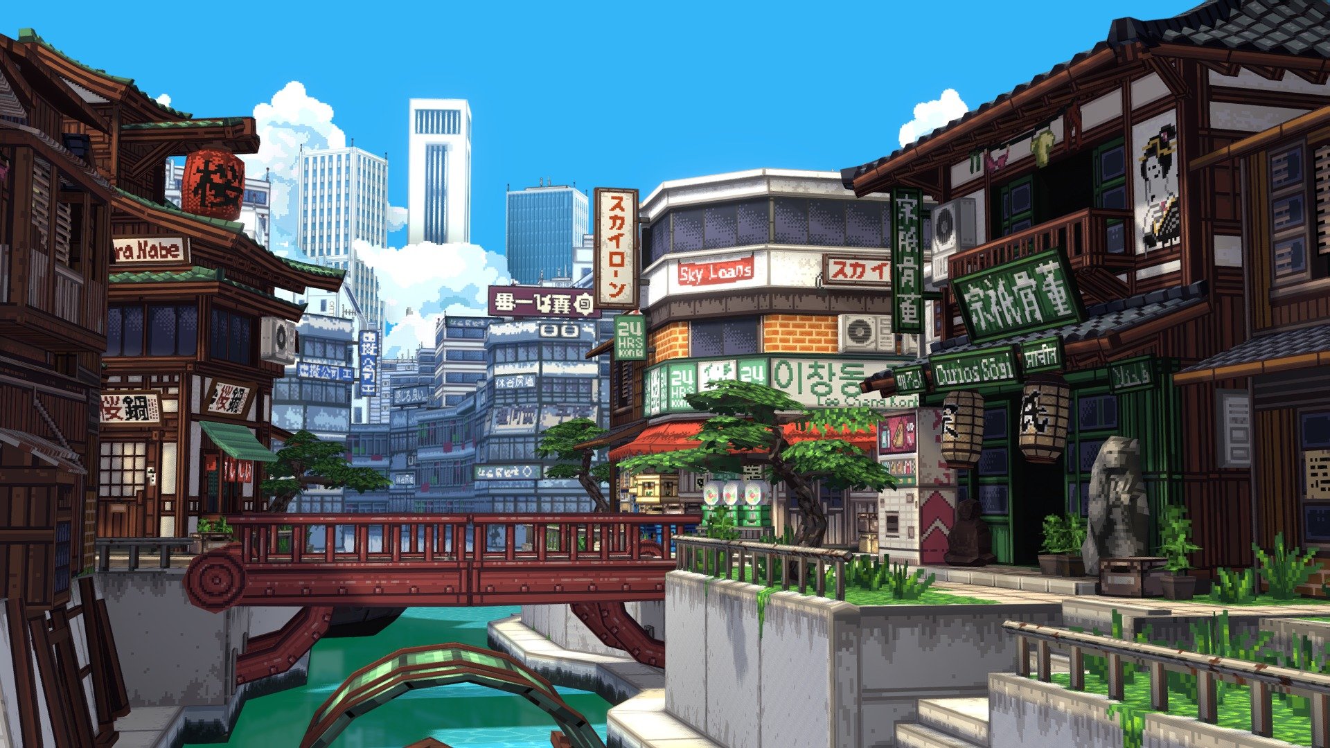 **Please turn on the animation for city ambience!
**

This took a long time to make! The hardest part was making it look fine on sketchfab. Also I'm submitting this to the January contest in February.... yeah. But it still fits the criteria!

I imagined a more &ldquo;Yakuza