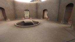 G0029 Virtual Reality Art Enviroment Max room, modern, custom, fashion, development, fantastic, baked, vr, virtualreality, hall, corona, emissive, virtual-reality, misterious, downlaod, stair, game, 3d, 3dsmax, art, model, stone, sketchfab, space, environment