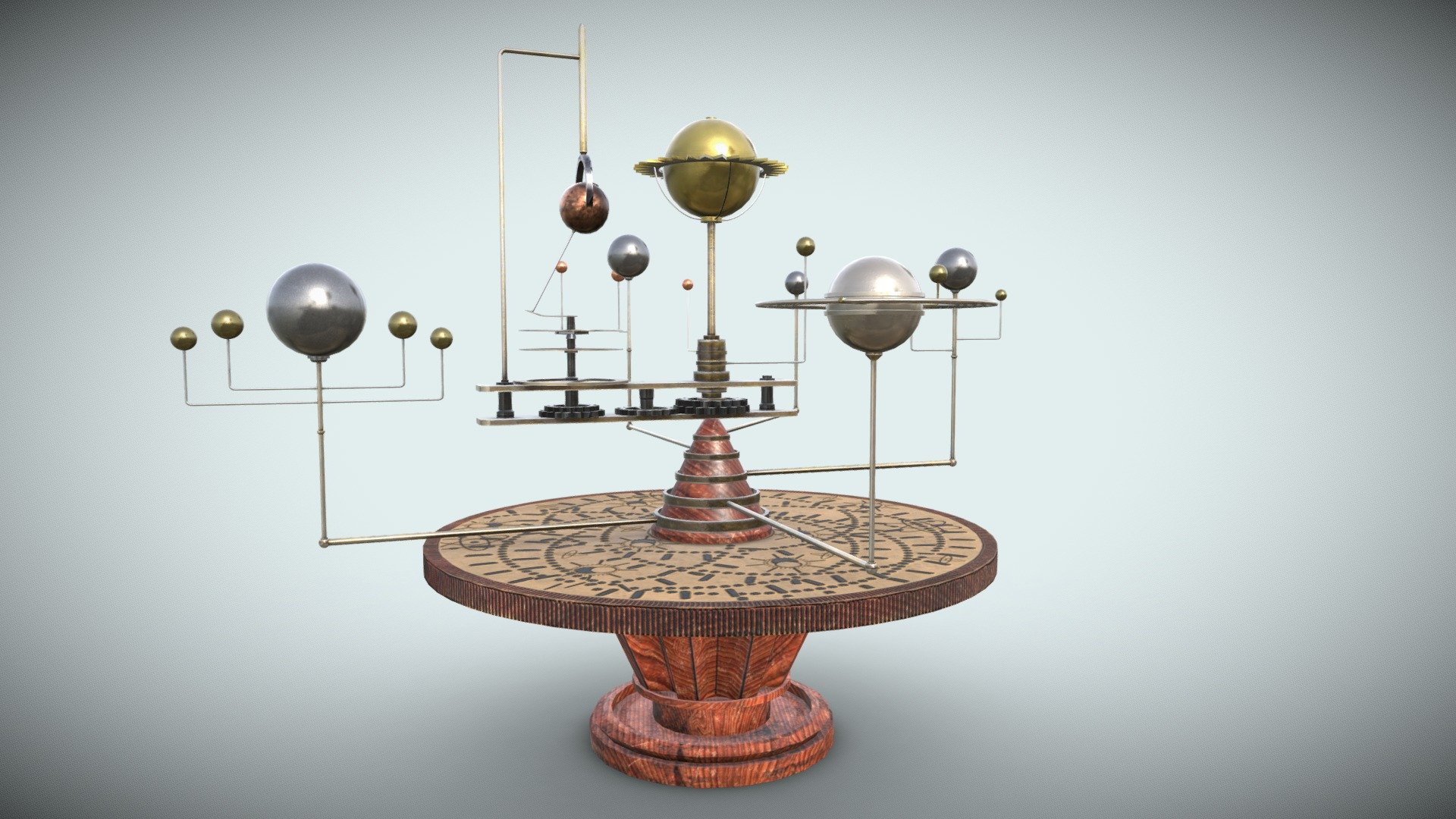 table with planets and star system PBR low-poly 3D model Polygons 10721

Vertices 10664