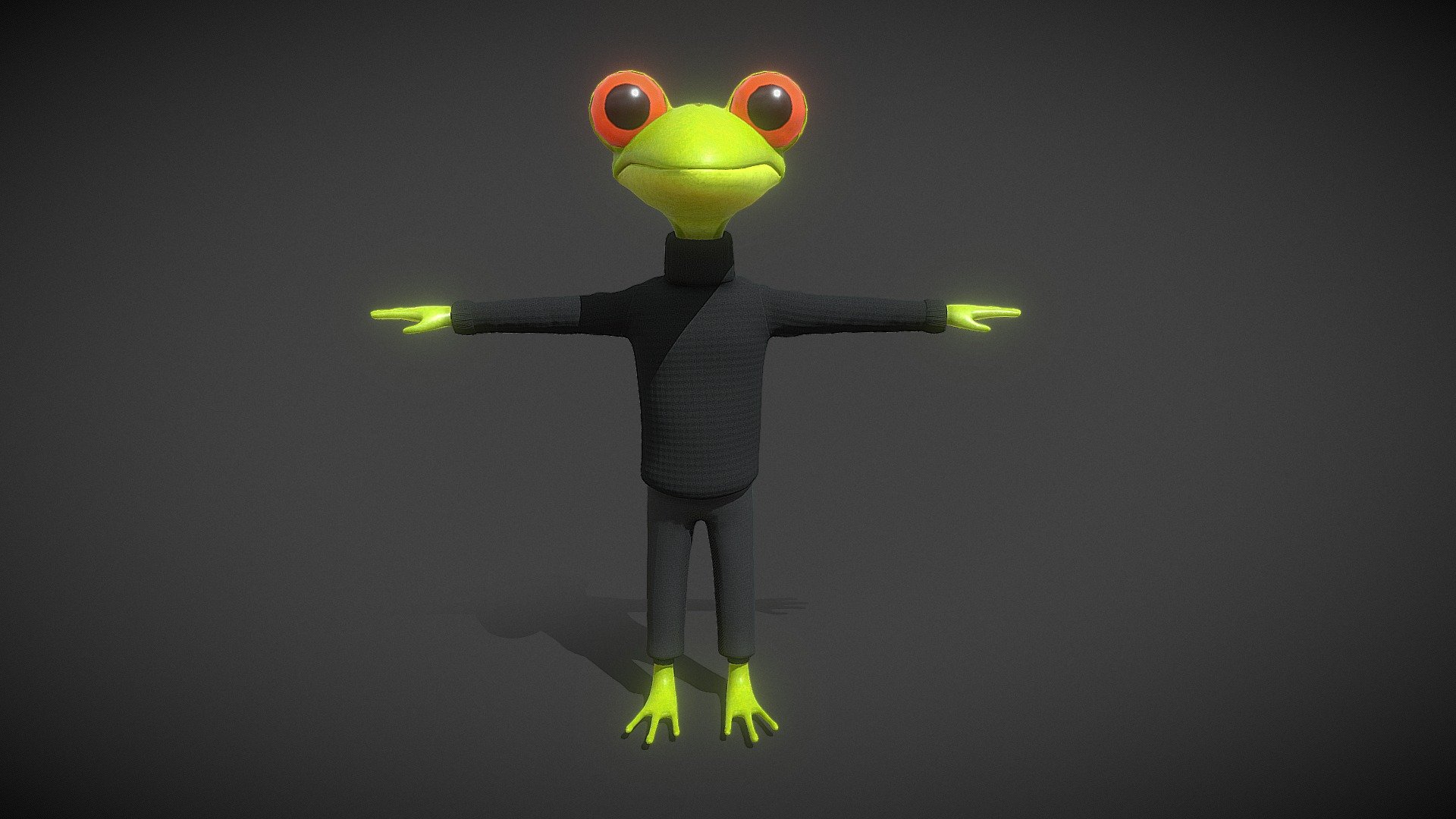 humanoid toad cartoon Character for Video Game Engine (Unity or Unreal)
multiples udims

https://www.artstation.com/pablito0202