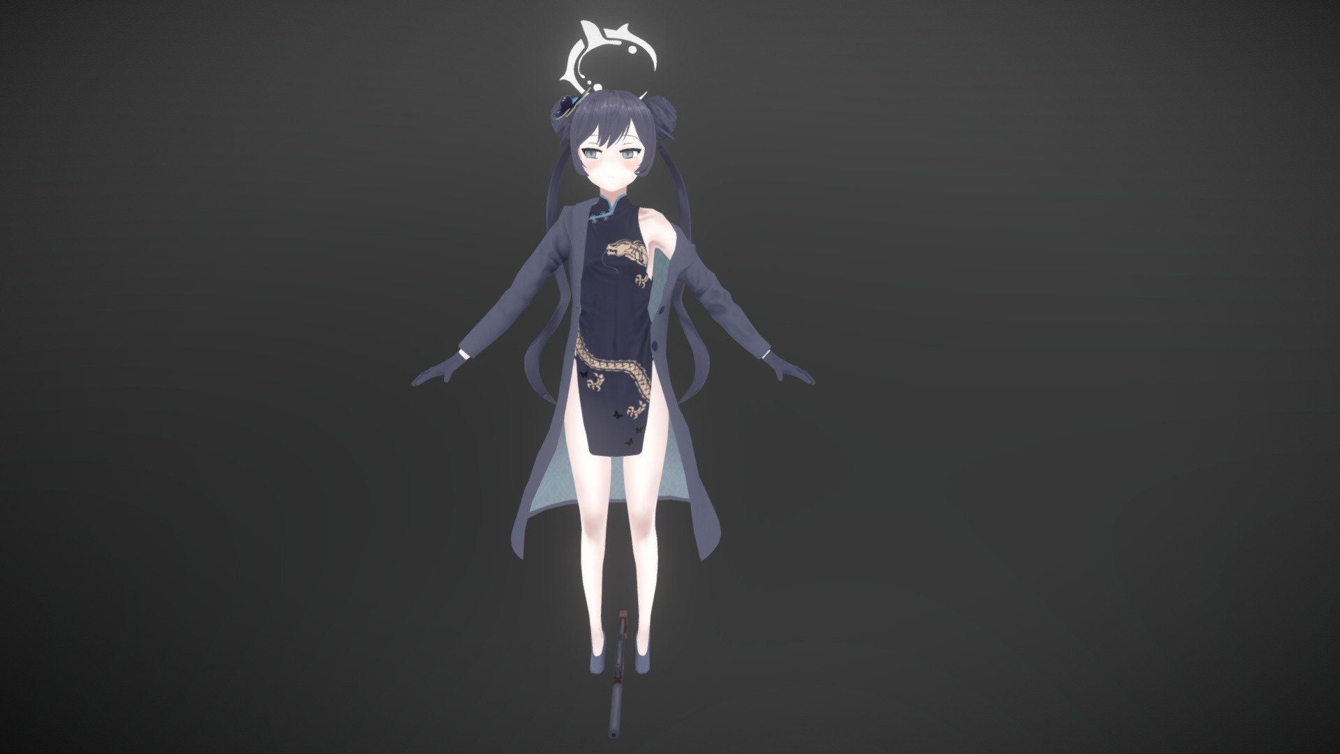 Hi, this is my first time creating a 3D anime-style character. I learned a lot during this project and I hope you like it. Thank you!
