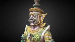 295-ST-Yak 4 buddha, ancient, monkeyking, item, god, heritage, furniture, goddess, giant, decor, metal, statue, realistic, real, sacred, sculpture3d, rare, thai, interiordesign, yak, deity, idol, buddhist, decorate, kingmonkey, metashape, substance, photoscan, character, photogrammetry, 3d, model, scan, decoration, characterdesign, sculpture, history, rareitem, holything, vaisravana