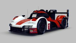 Cartoon Race Car - Darsche 96-3 toon, toy, cartoon, game, car, stylized