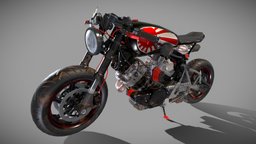 Yamaha XV750 Virago 1982 racer, cafe, yamaha, moto, motorcycle, virago