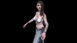 MermaidGameReady fish, cute, basemesh, , nurse, mermaid, tail, woman, femalecharacter, fantasycreature, fantasycharacter, girl, pbr, animated