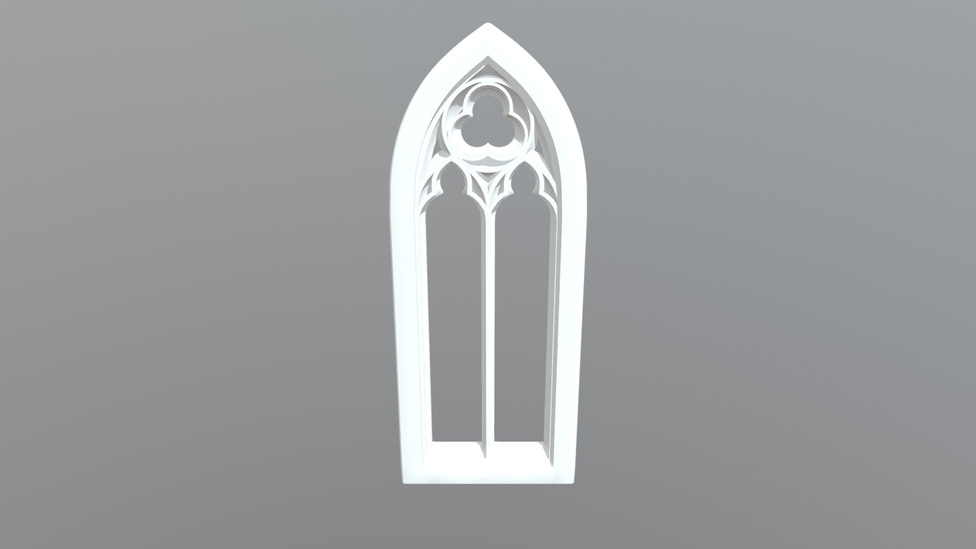 A test model I used to experiment with the geometric forms of gothic architecture.
(I'm not sure why the model rendering is so rough on the top edge. Tthe topology's clean, so it might be the Sketchfab render?)

Software Used: Autodesk Maya
Total Time: approx. 6 hours