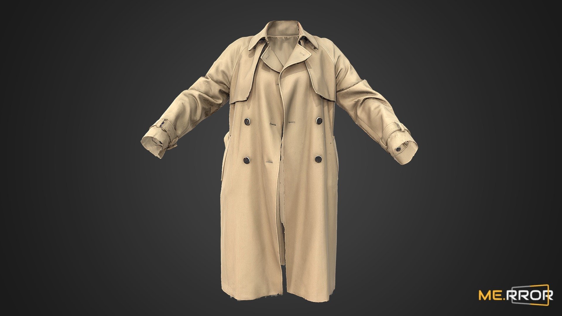 ME.RROR


From 3D models of Asian individuals to a fresh selection of free assets available each month - explore a richer diversity of photorealistic 3D assets at the ME.RROR asset store!

https://me-rror.com/store




[Model Info]




Model Formats : FBX, MAX

Texture Maps (4K) : Diffuse

Find topologized version here: https://sketchfab.com/3d-models/game-ready-trench-coat-48a2792ef29f4f8b88ddc69adf59ce64

If you encounter any problems using this model, please feel free to contact us. We'd be glad to help you.



[About ME.RROR]

Step into the future with ME.RROR, South Korea's leading 3D specialist. Bespoke creations are not just possible; they are our specialty.

Service areas:




3D scanning

3D modeling

Virtual human creation

Inquiries: https://merror.channel.io/lounge