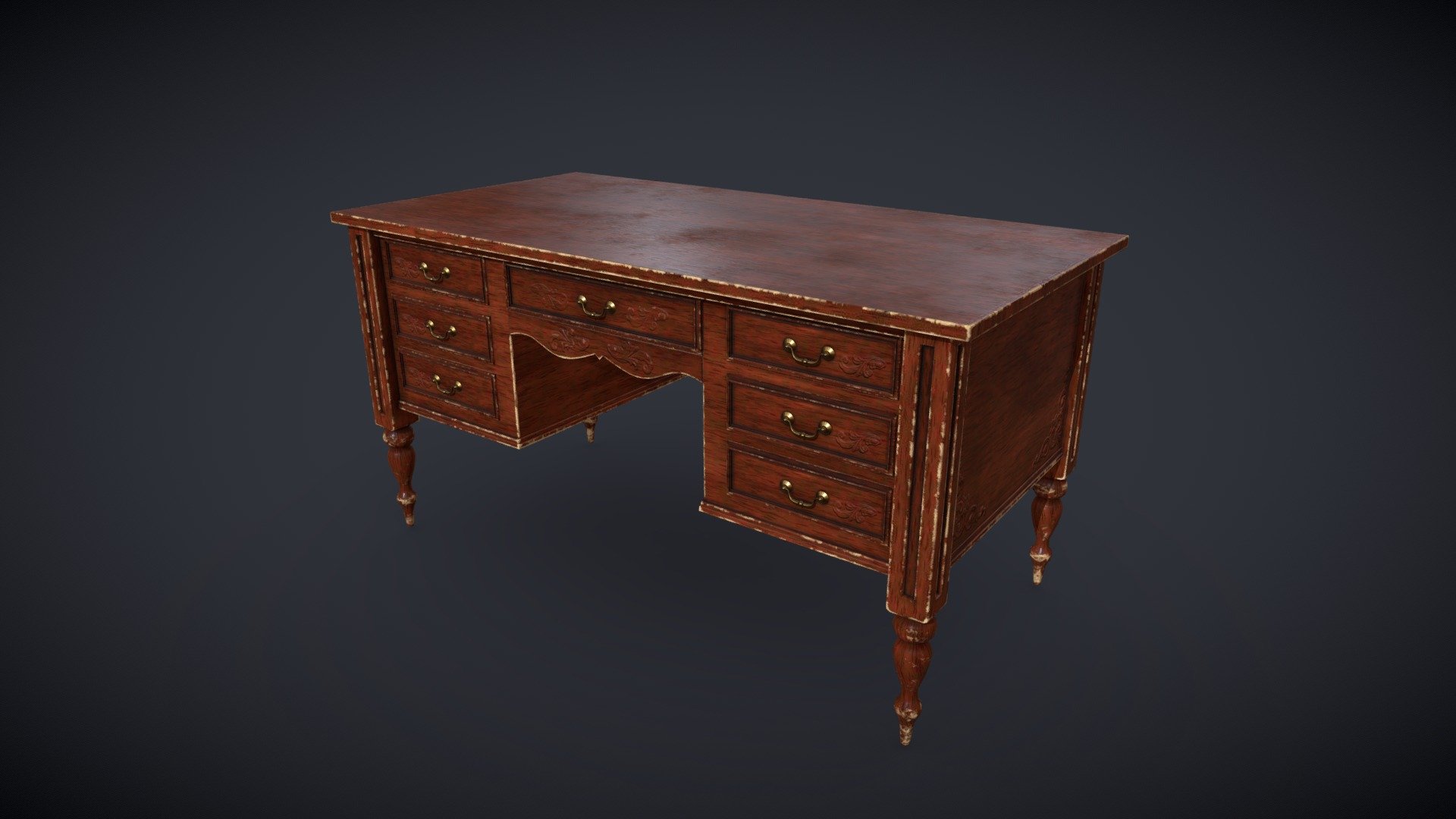 Old Desk with movable Drawers

Base Color
Normal
and packed MRAO Maps included
optimized for realtime