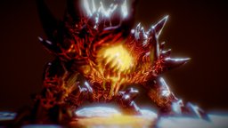 Lava Golem demon, hunter, lava, substancepainter, substance, photoscan, maya, texture, zbrush, animation, monster, ghost, textured