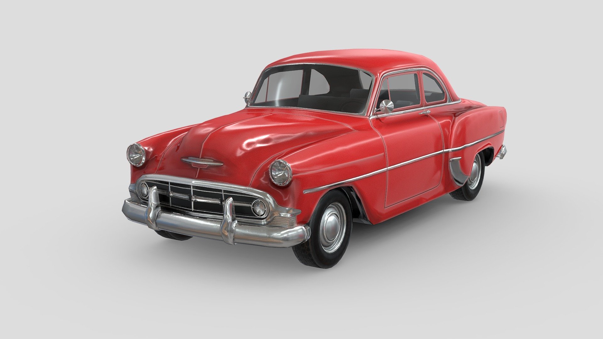 Low Poly Car - Chevrolet Club Coupe 1953. Nice geometry and surface flow. Perfect for every kind of project.