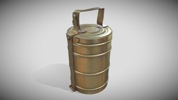 Old Food Container - TBox food, india, box, quads, game, pbr