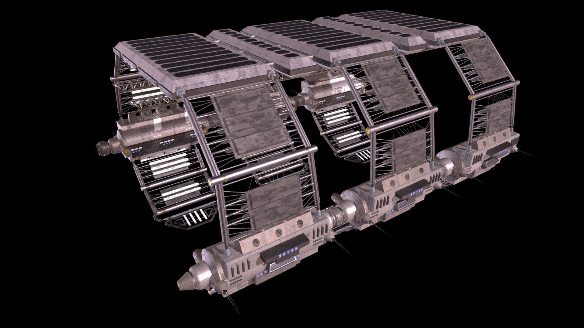 My 3D model of an NX-era drydock (from the 22nd century), as first seen in Star Trek: Enterprise season 2. Based on references of the Columbia's Orbital Drydock Facility 314 Station 18 A by Robert Bonchune.
