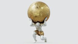 Atlas archeology, sky, greek, ancient, historic, exterior, monument, prop, unreal, atlas, god, ready, marble, vr, titan, 4k, 80s, fbx, map, statue, old, mythology, roman, religious, aesthetic, vaporwave, unity, architecture, asset, game, blender, art, pbr, creature, decoration, sculpture, interior, gold