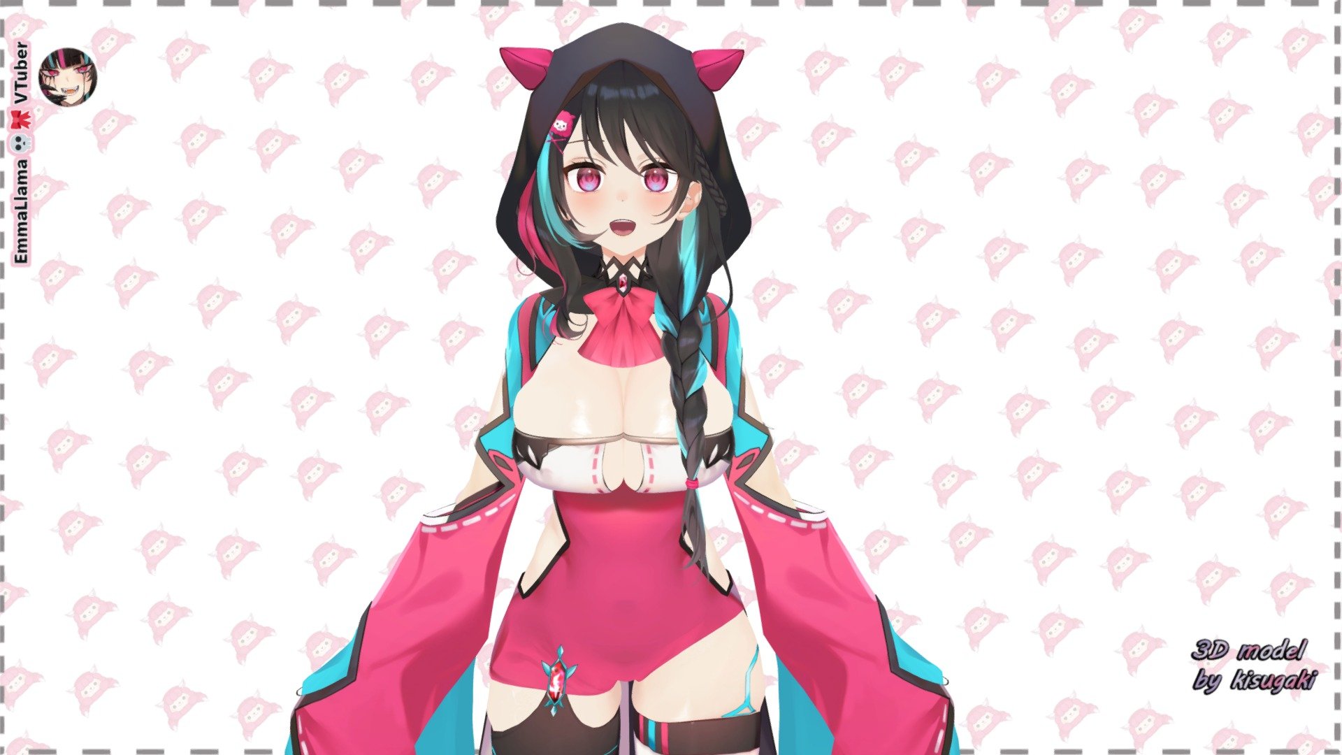 Hi. I make anime 3d models for vtubers. 

Commission, which I made some time ago for @TheEmmaLlama. Thank you very much for commission to me! I really enjoyed this project and I’m open to new ones. 

More information you can find on my website (https://kisugaki.carrd.co/). Contact me if interested via twitter - https://twitter.com/kisugakii




*I’ve changed the clothes texture and removed part of the geometry in order to comply with sketchfab nudity police for content.