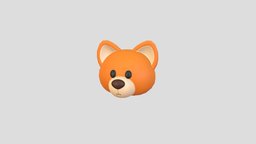 Prop133 Dog Head face, cute, little, baby, dog, kid, pet, prop, fashion, mammal, puppy, ar, friend, anonymous, head, mask, costume, character, cartoon, animal, noai
