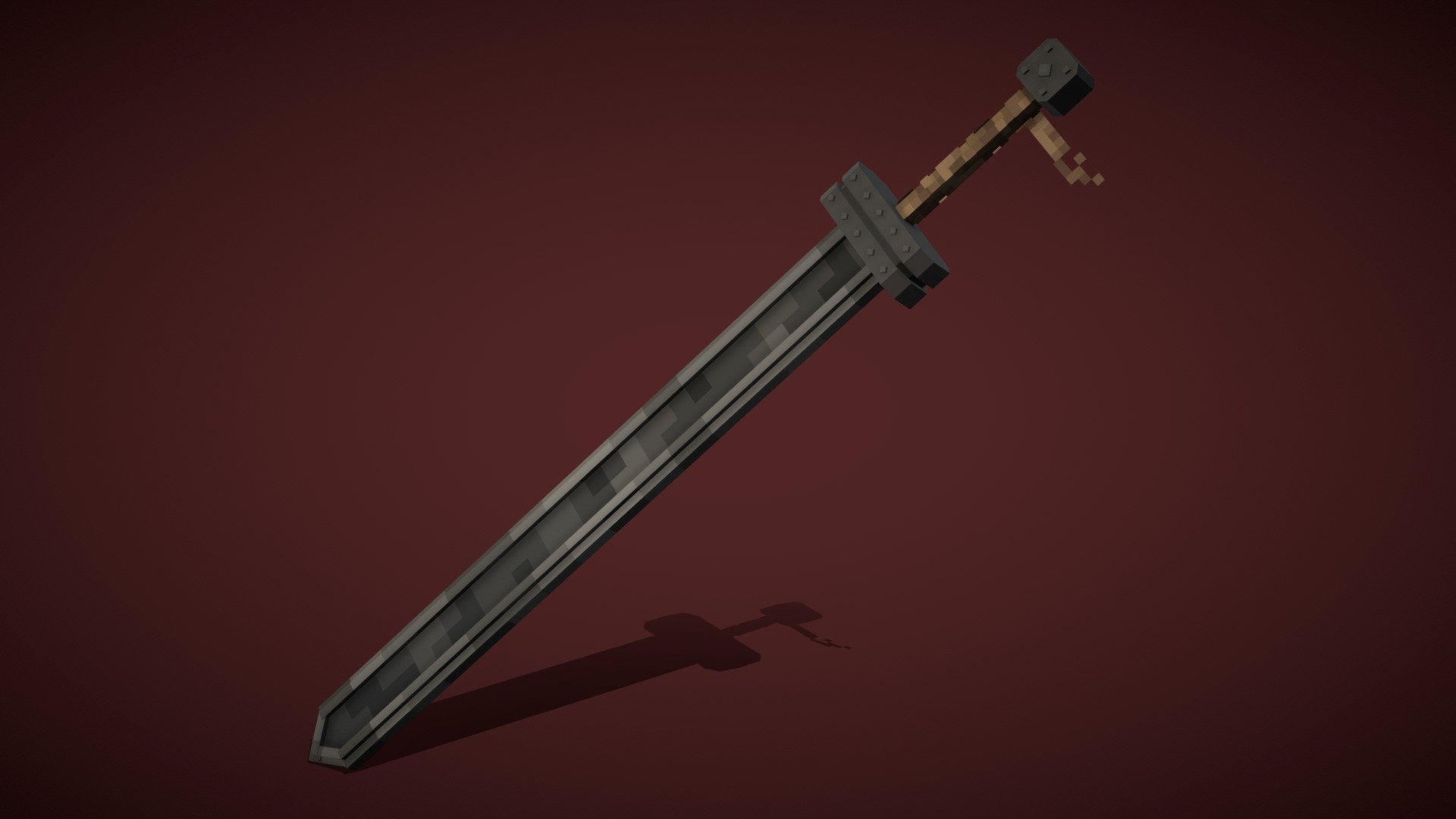 Minecraft .json model from anime Berserk: Golden age ark sword.