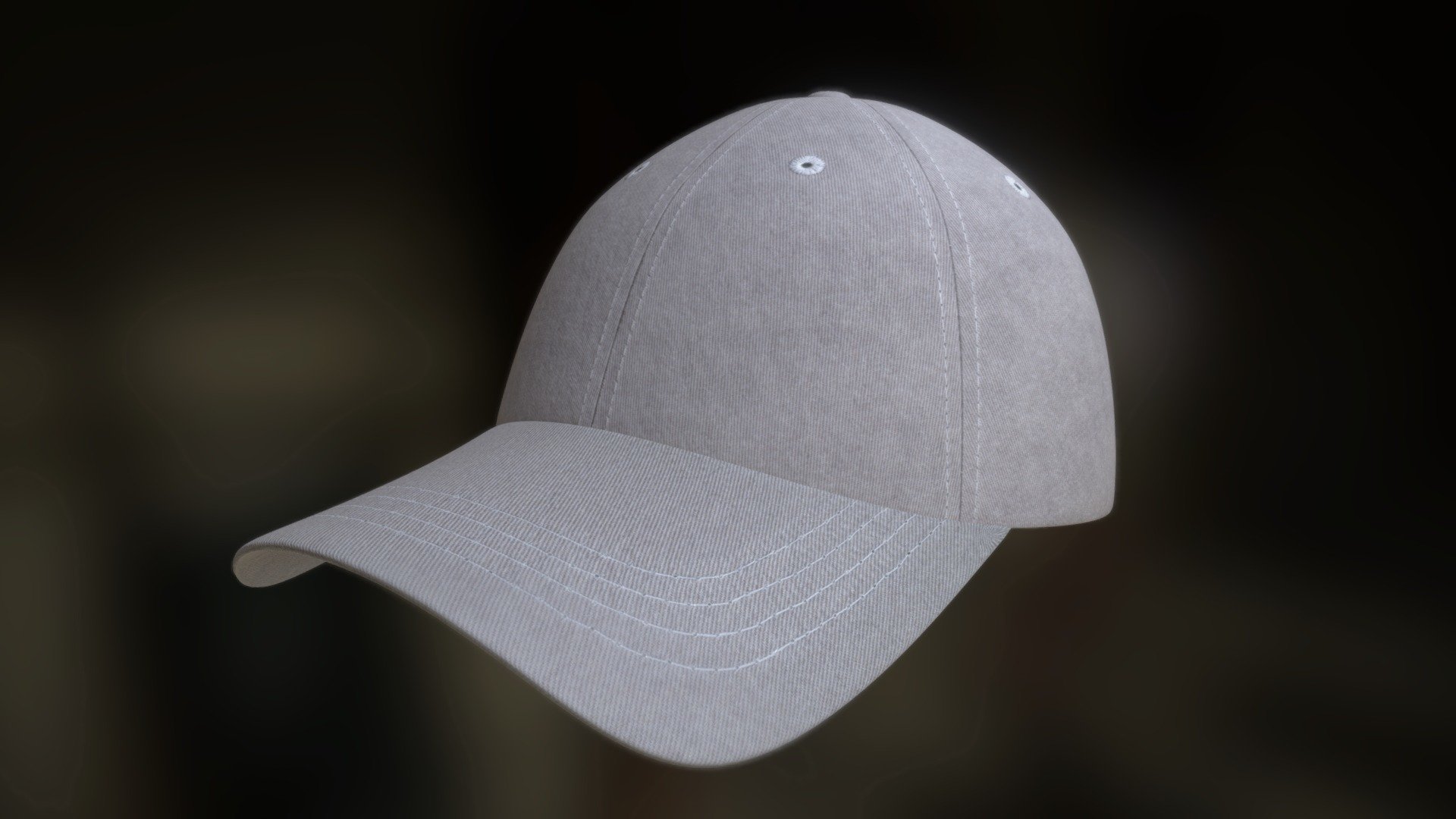 Baseball cap created to test out photoshop's 3D capbilities.
