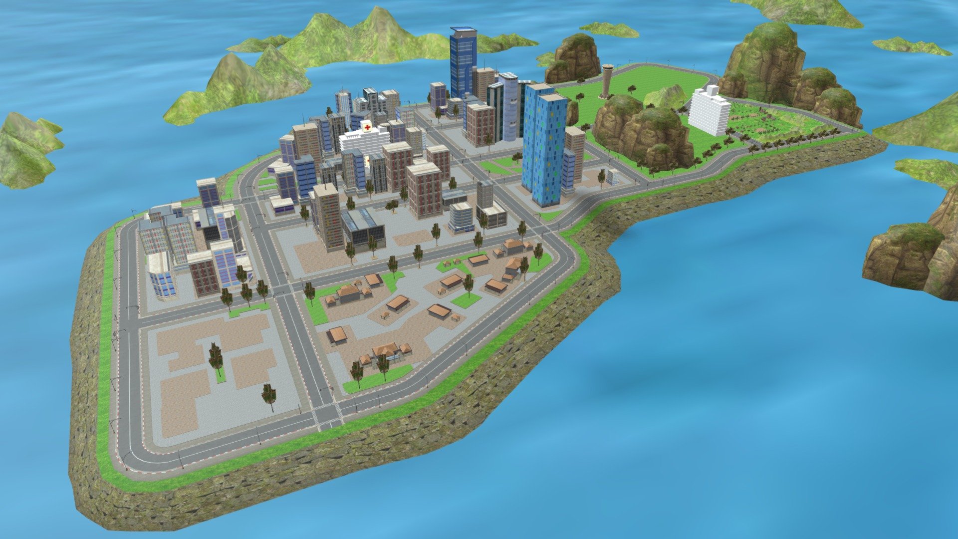 Modern city environment for a gta-like project. Made with with 3D Max , Substance Painter and Marmodet Toolbag.