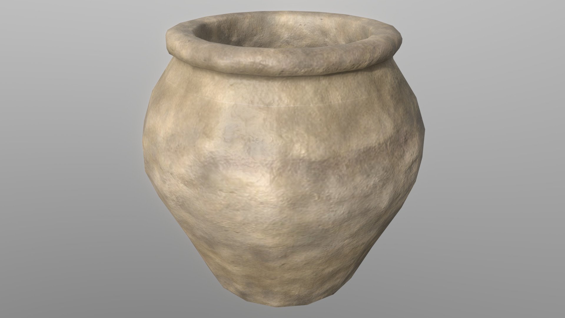 Clay Pot 1 (Viking)
Bring your 3D model of a clay pot to life with this  low-poly design. Perfect for use in games, animations, VR, AR, and more, this model is optimized for performance and still retains a high level of detail.


Features



low poly design with 397 vertices

801 edges

406 faces (polygons)

790 tris

2k PBR Textures and materials

File formats included: .obj, .fbx, .dae


Tools Used
This Clay Pot 3D model was created using Blender 3.3.1, a popular and versatile 3D creation software.


Availability
This low-poly Clay Pot 3D model is ready for use and available for purchase. Bring your project to the next level with this high-quality and optimized model.