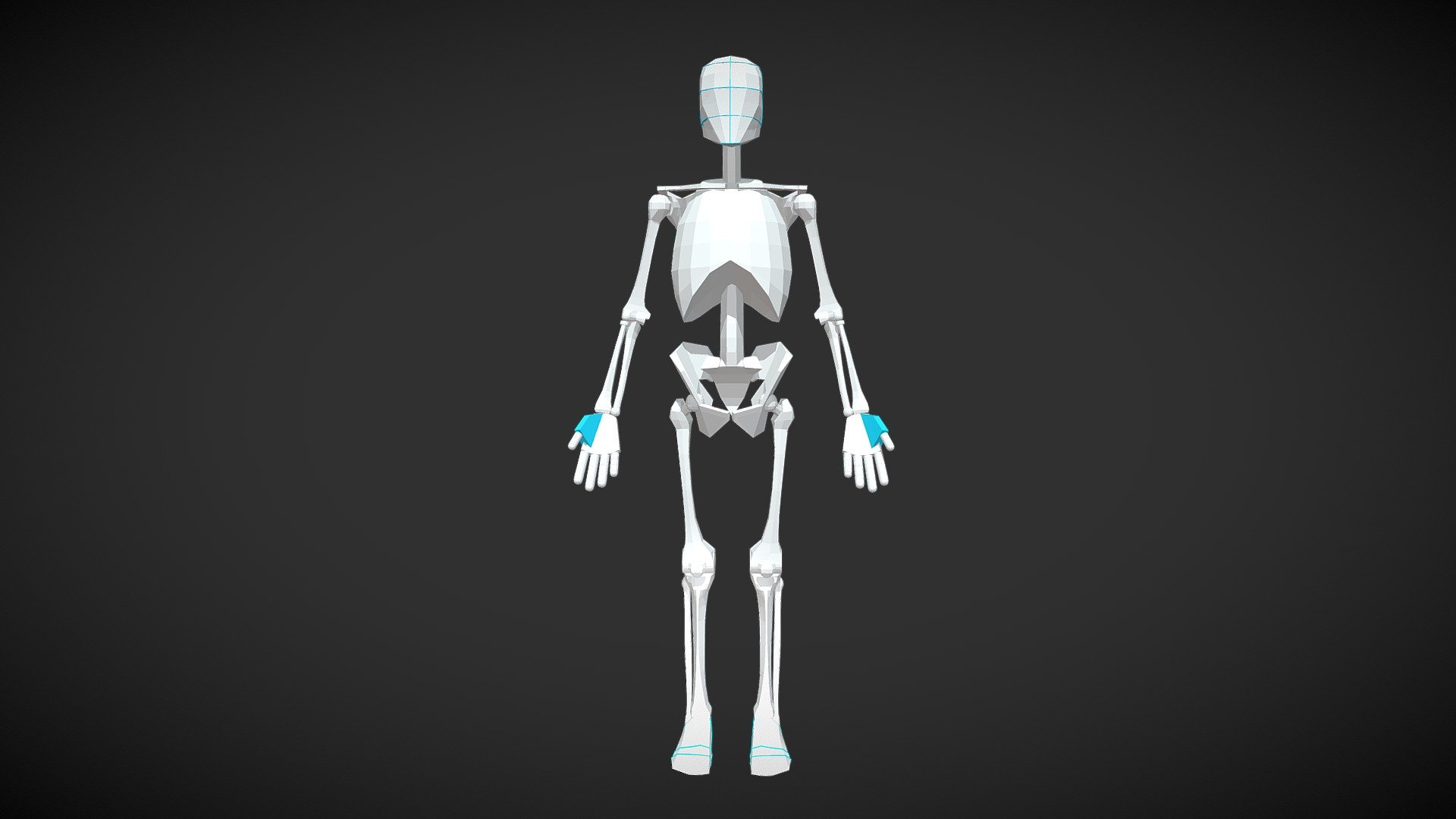 Anatomically accurate male skeleton model for artists.

Created very precisely with years of human anatomy study. 

I had not been able to find any good model for my own figure drawing study.

So I create one myself.

Hope this model will help your study as well.

Created by Blender and fully rigged