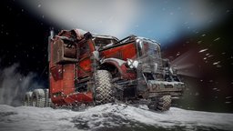 Crossout — ‘Frostburn’ pack crossout, blender, vehicle, gameart