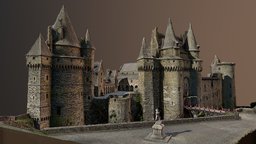 Château de Vitré france, chateau, castle, medieval, photogrammetry, vitre, lzceation