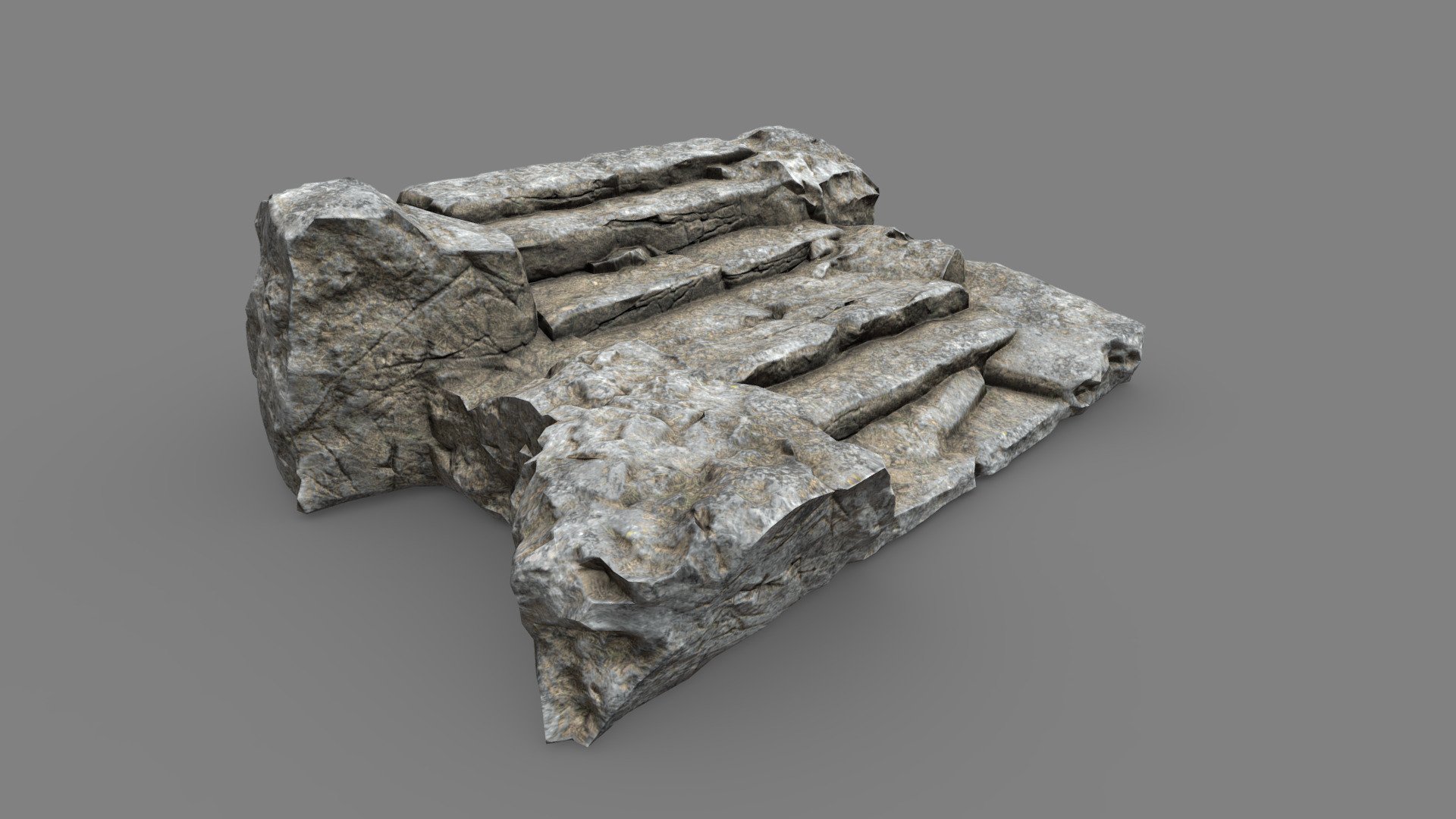 Stairs low poly

Topology: Tris

Polygon count: 6504

Vertices count: 3254

Textures: Diffuse, Normal, Specular, Glossiness, Curvature, Height, Ambient Occlusion ( all in 4k resolution)

UV mapped with non-overlapping

All files are zipped in one folder. Contains 3 file formats obj, blend &amp; fbx

Useful for games, renders and other graphical projects.