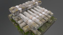 Railroad ties train, rail, archviz, archvis, 3d-scan, site, grunge, old, 3d-scanning, survey, trains, photoscan, photogrammetry, building, construction, grungry