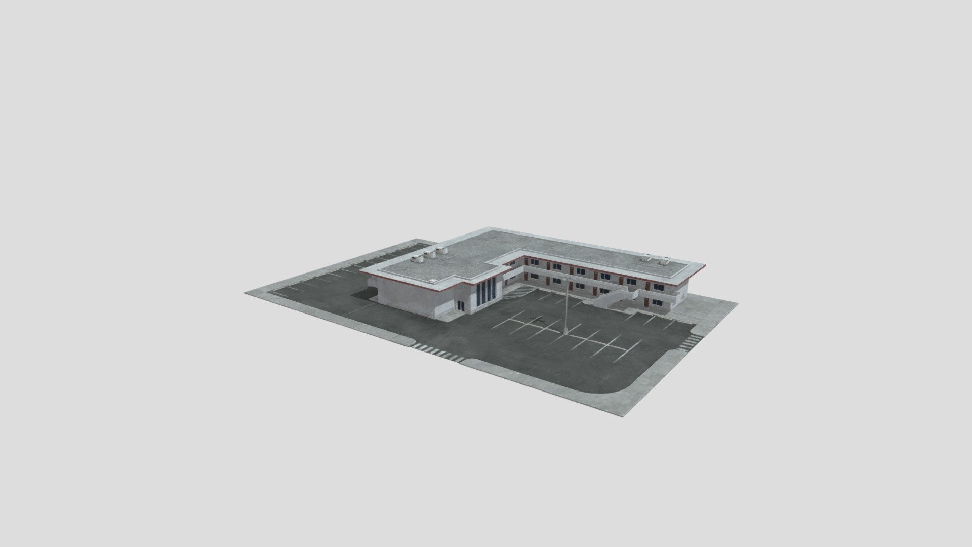 This Retro Motel Scene with 4K Textures is perfect for any motel scenes and is very detailed from all angles. Everything in the above images is included.

The Motel Includes:

Motel Mesh
Parking Lot
Light Pole
-4, 4K Texture sets to texture the scene (Albedo, metallic, Roughness, Normal, Height, Emission)

The Mesh Is UV Unwrapped with vertex colors and can easily be retextured.